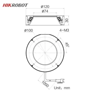 لایتینگ HIKROBOT برای بینایی ماشین ۲۰ تا ۴۰ میلی‌متر 